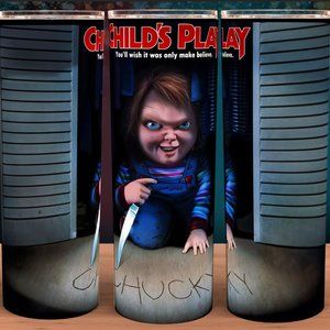 Chucky in the Closet Horror Movie Cup Mug Tumbler